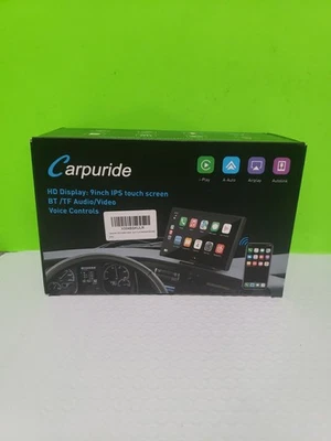 CARPURIDE C98 Wireless 9’’ Apple Carplay Android Auto GPS Navigation C Open Box  - Image 1 of 4