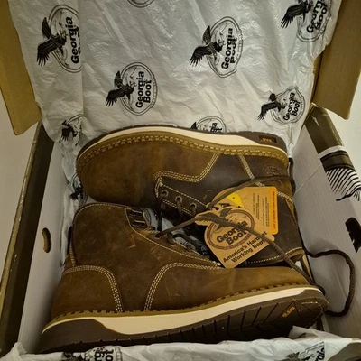 Georgia Boot Womens Size 9 Leather Composite Toe Work & Safety Boots GB00499ZA - Image 1 of 4