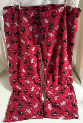 Pantalones de pijama Scottish Terrier polar, gloria descolorida, talla grande 3X (22W-24W) Foto 1 de 4