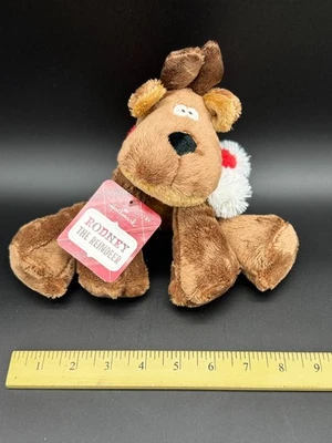 Rodney the Reindeer 7" Sitting Bean Bag Plush Hallmark - Image 1 of 4