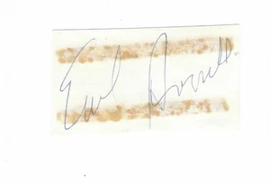 SIGNED 3x5 INDEX CARD OF EARL AVERILL JR. (DECEASED 2015)! GREAT AUTOGRAPH! - Picture 1 of 1