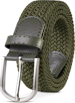 Cintura Elastica Intrecciata per Uomo E Donna Cinturino Elastica Intrecciata Con - Immagine 1 di 4