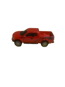 MAISTO RED FORD F-150 RAPTOR PICKUP TRUCK - 1/64 SCALE DIECAST CAR - Picture 1 of 6