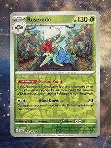 Pokémon TCG Roserade SV05: Temporal Forces 009/162 Reverse Holo Uncommon - Picture 1 of 1