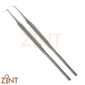 Juego de 2 Sondas Dentales Nº11 Explorador de Cuidado de Dientes 16 Herramientas de Diagnóstico Odontológico CE - Imagen 1 de 3