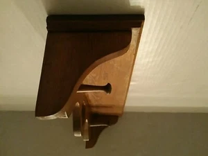 Wall Mounted Wood Coat Hanger 22” Long X 5.5” Tall X 5.5" Wide Shelf has marks - Picture 1 of 6