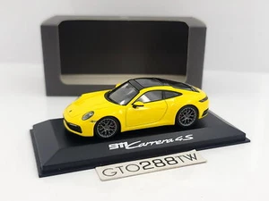 Dealer 1:43 scale Porsche 911(992) Carrera 4S(Yellow) by Minichamps WAP0201720K - Picture 1 of 6