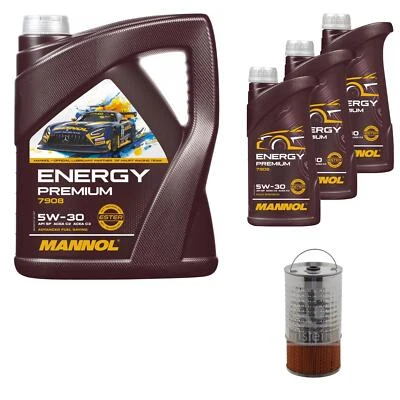 Febi BILSTEIN Olio 8L mannol Energy Premium 5W-30 per Daewoo Musso FJ 2.9 D - Immagine 1 di 4