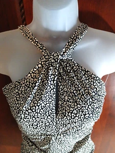 NWT Bleu Rod Beattie Swimsuit Women's size 8 Black/White Twist Top Retail $125 - Picture 1 of 8