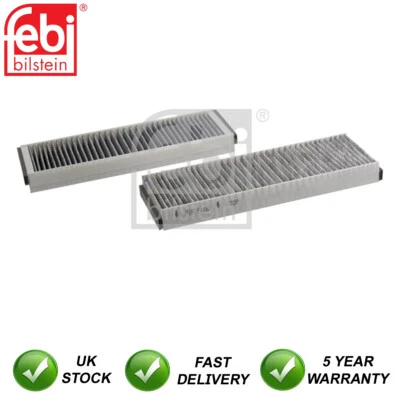 Cabin Filter Set Febi Fits Audi A6 2004-2011 4F0898438C - Image 1 of 2
