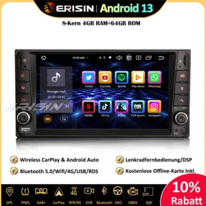8-Kern Android 13 Autoradio GPS Wifi DAB+ CarPlay Toyota Corolla RAV4 Vios Hilux - Bild 1 von 17