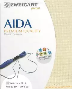 Precut Zweigart Stern-Aida 14 cuentas Patinum 3706/770 - Imagen 1 de 2