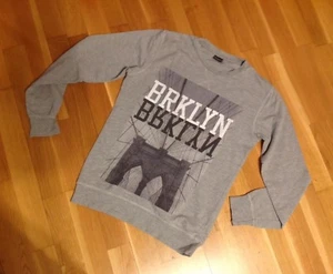Jungen langarm Shirt S grau - Bild 1 von 3
