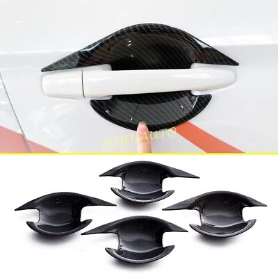 Carbon Fiber Door Handle Cup Surrounds For 2011-2023 Mitsubishi Outlander Sport Foto 1 de 4