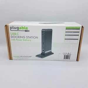 Plugable USB-C Docking Station with Power Delivery UD-CA1A HDMI Open Box - Picture 1 of 7
