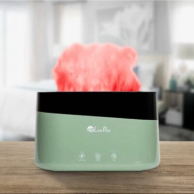 NEW LivePure Aquaflame Ultrasonic Humidifier LP300HUM - SAGE - Image 1 of 4