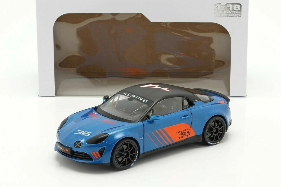 2019 Alpine A110 Cup Launch Livery Azul/naranja/negro 1 18 Solido S1801605