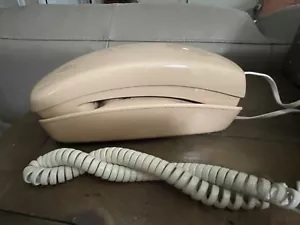 Vintage Beige Western Electric Push Button Trimline phone & 60" Cord - Picture 1 of 7