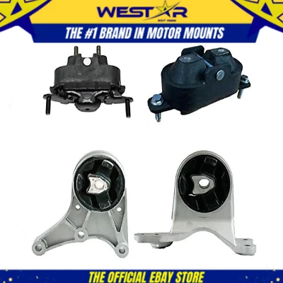 Juego de 4 piezas de montaje de motor y transmisión para Chevy Malibu/Pontiac G6/Saturn Aura 3,5 L Foto 1 de 4