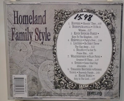 Homeland Family Style / Southern Gospel's Favorite Families New Sealed CD 1997 - Image 1 of 2