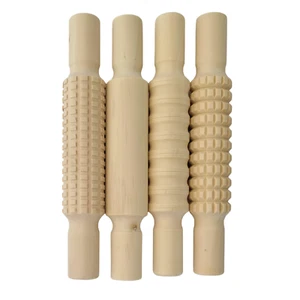 Pattern Rolling Pins, Set of 4 - Picture 1 of 1