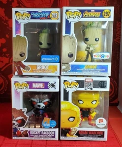 Funko Pop! Guardians of the Galaxy - Groot 212, 297, Rocket 396, Warlock 618 - Bild 1 von 17