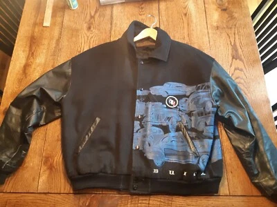 Chaqueta gruesa con botones estampada marca Buick de colección Foto 1 de 4