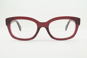 Rare Authentic Celine CL 41329 LFY 52mm Crystal Burgundy Frames Glasses Italy - Picture 1 of 5