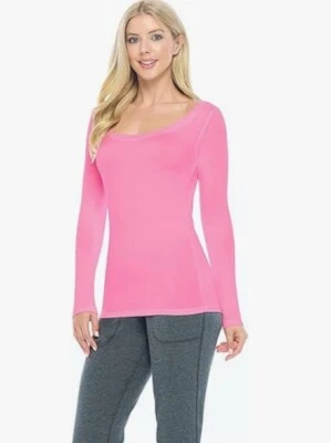 Women's Long Sleeve Extra Wide Scoop-Neck T-Shirt Under Scrub 7168 - Image 1 of 4