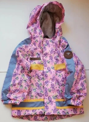 Obermeyer Girl Frankie Shell Jacket Water Resistant Pink Pineapple XS Sz 1-2 NWT - Image 1 of 4
