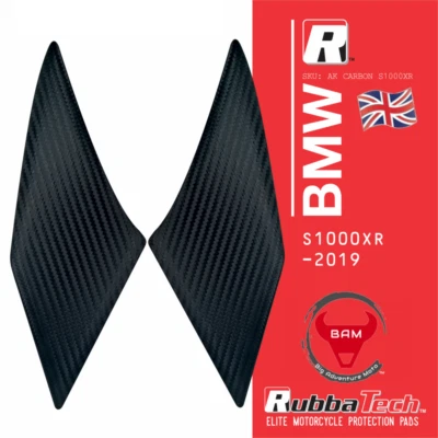RubbaTech BMW S1000XR rubber knee pads. For models 2009 - 19 - Image 1 of 4