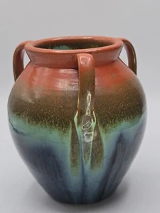 Stangl Pottery Sunburst Vase 3 handle hand made 1930s Stangl Handmade Pottery - Picture 1 of 24