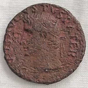Roman Empire Augustus Tiberius AE As winged thunderbolt Ancients With Old Tag - Picture 1 of 4