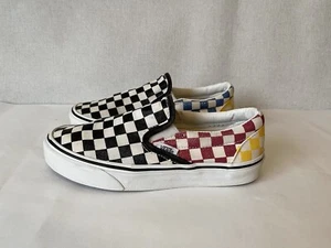 VANS- Glittery Checkerboard Style Vans Shoes/ Trainers Size Uk 3.5 VGC - Picture 1 of 8