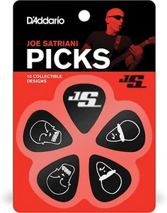 D'Addario 1CBK2-10JS Confezione da 10  Joe Satriani, Nero - Foto 1 di 1