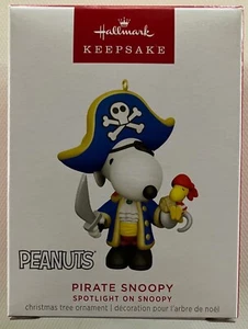 Hallmark 2023 Peanuts Pirate Snoopy 26th Spotlight Series Keepsake Ornament - Picture 1 of 3