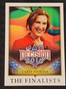 Carly Fiorina Leaf Decision 2016 The Finalists card 79 Republican Party HP CEO
