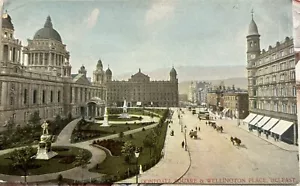 Old Pc, Donegall Square & Wellington Place, Belfast, Co. Antrim, Posted 1907 - Picture 1 of 2