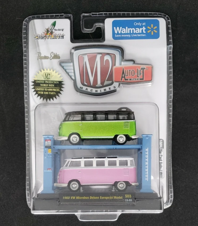 M2 Machines Auto Lift 2-Pack - 1969 Chevrolet Camaro SS 350 1:11.5 Diecast Car