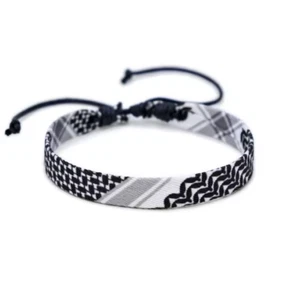 Meetvii Arabic Scarf Style Woven Bracelet for Women Men Handmade Ethnic Wave - Foto 1 di 1