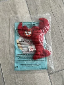 McDonalds Ty Teenie Beanie Babies Happy Meal Toy #5 Pinchers (Lobster) - 1998 - Picture 1 of 2