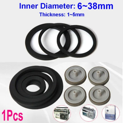 6-38mm Back Pulley Wheel Rubber Belt Tape for Video Walkman Recorder Idler Gear - image 1 of 4