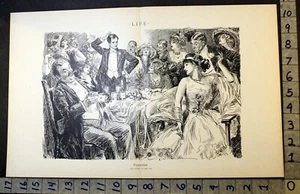 1912 BACHELOR TEMPTATION LOVE ROMANCE CHARLES DANA GIBSON ARTIST PRINT FC3243 - Picture 1 of 1
