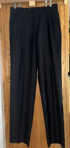 NWT Jos A Banks Executive Collection Wool Cashmere Unhemmed Gray Pants Sz:33R - Picture 1 of 6
