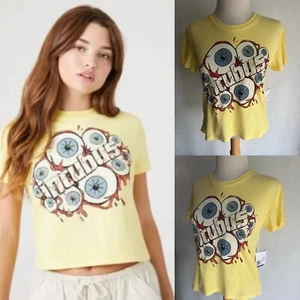 INCUBUS (2023) Official NWT Women's Eyeball Logo Crop Top Band T-Shirt Sz Small - Picture 1 of 6
