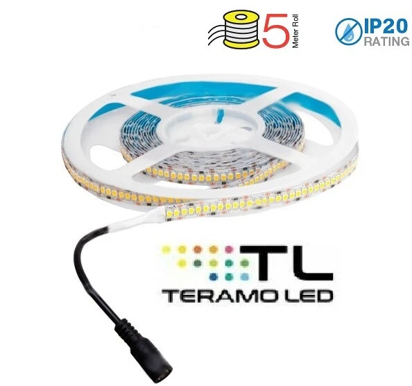 Striscia Led Alta Luminosità 1200 led 5 metri 18w metro - Immagine 1 di 1