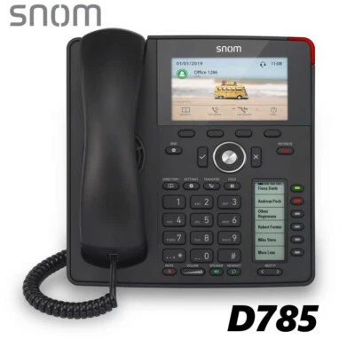 SNOM D785 4.3" Color Display 12-Line SIP IP Desk Telephone Phone with Bluetooth - Image 1 of 4