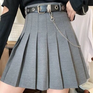 Grey Pleated Mini Skirt | Japan Harajuku School - Picture 1 of 5