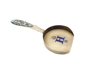 Imperial Russian Silver Spoon Cloisonne Enamel Cipher Crown Tsar Nicholas II RU - Picture 1 of 24