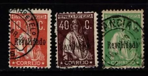 Portugal 1929 Ceres Revalidado to 40c SG805, 807-08 Used - Foto 1 di 1